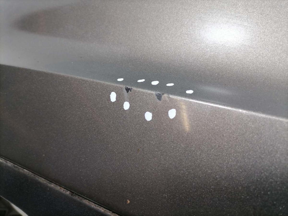 Audi A3 8P original Sto&szlig;stange Sto&szlig;f&auml;nger hinten LY1P Dakotagrau Sportback BJ12